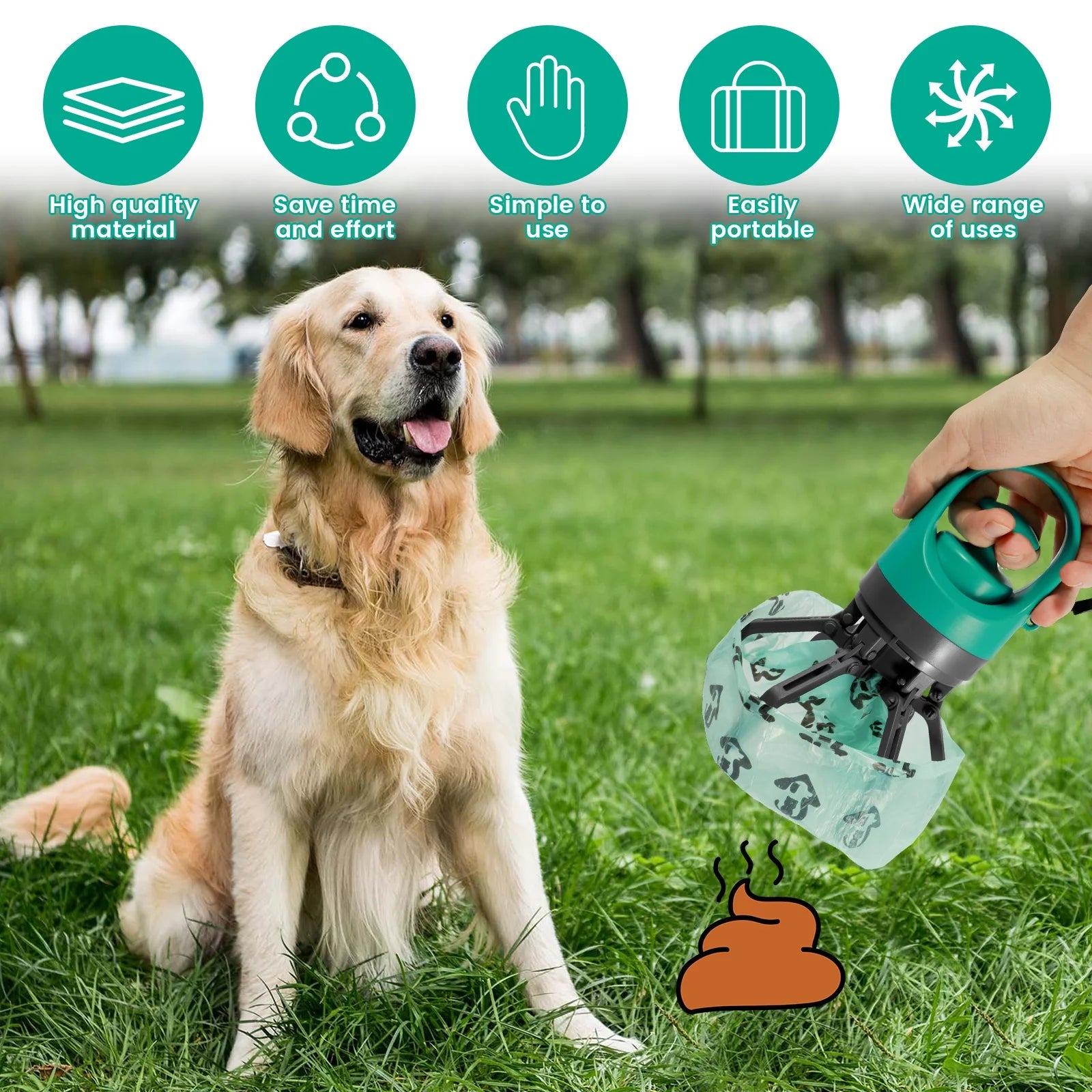 Portable Outdoor Cleaner Pooper Scooper for Pet
