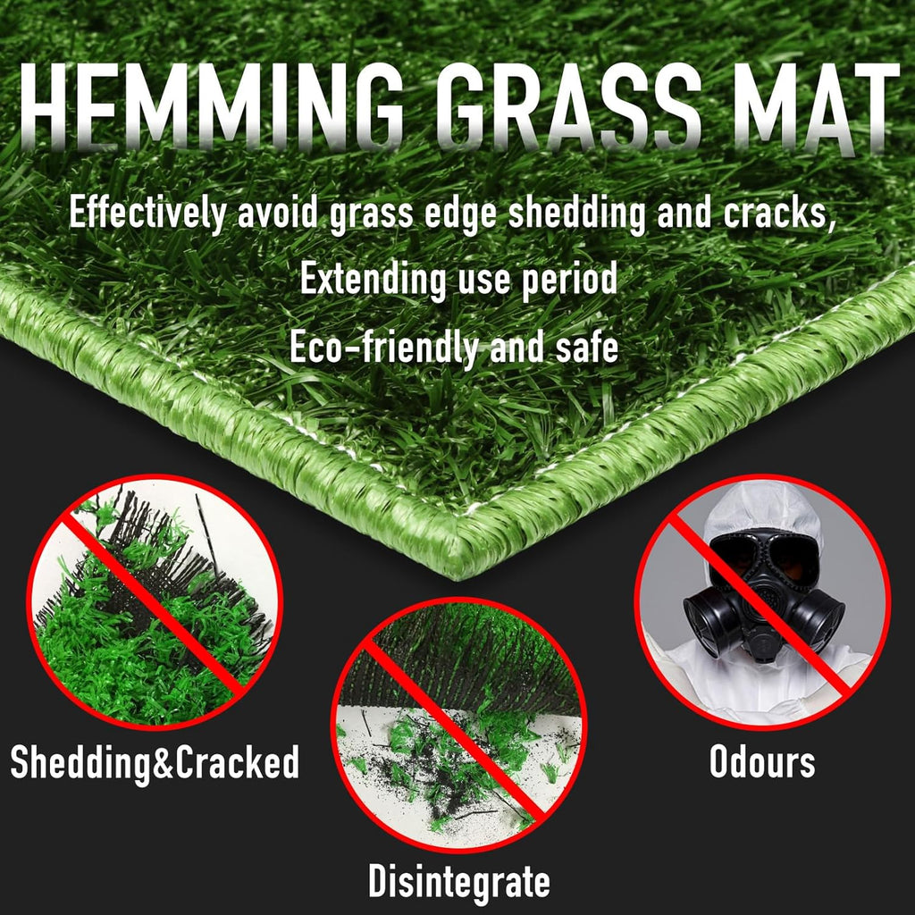 Dog Potty with Tray Large 30''X20'', 2 Artificial Grass Patch for Indoor and Outdoor Use, Puppy Turf Grass Pad Reusable Training Pads with Pee Baffle, Ideal for Dogs