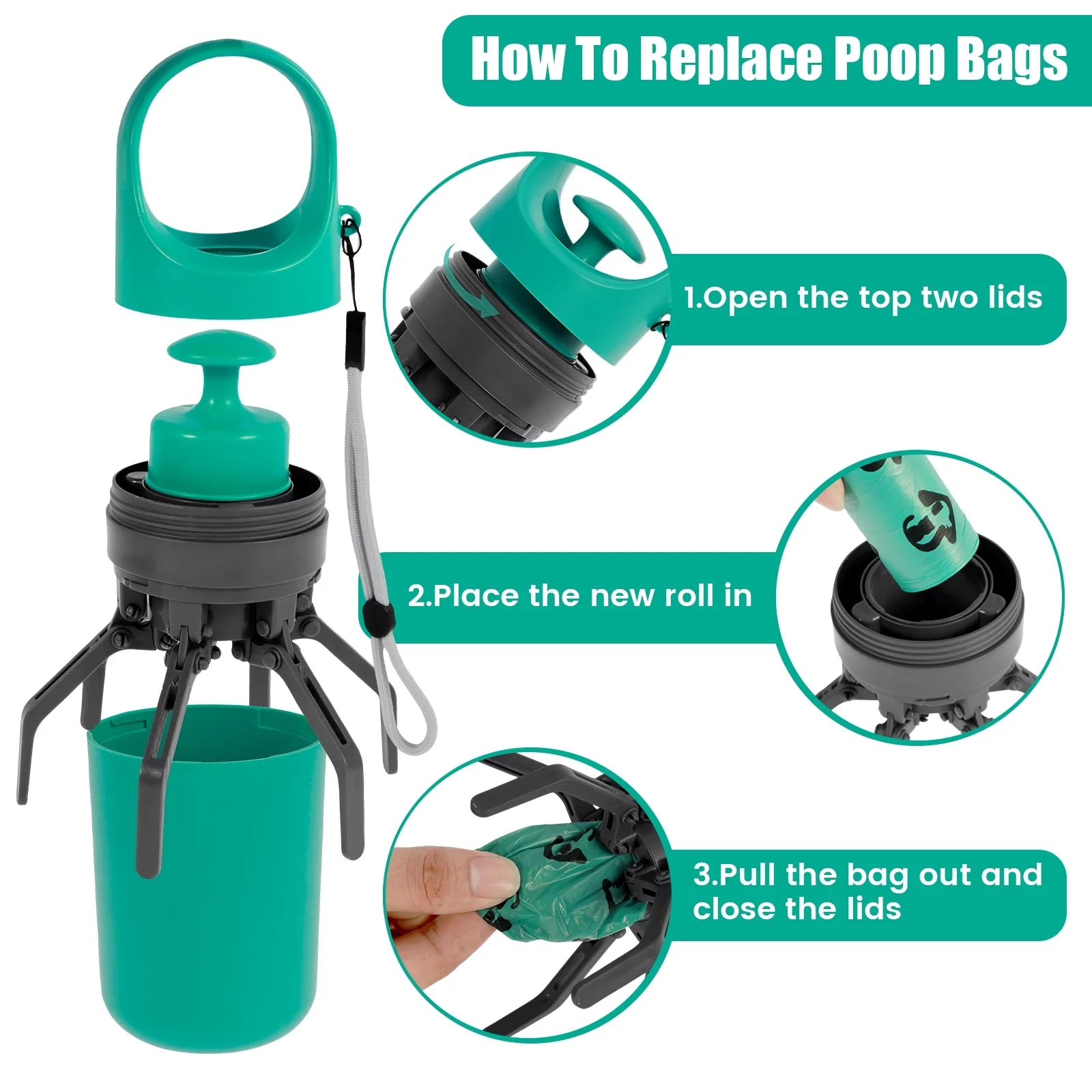 Portable Outdoor Cleaner Pooper Scooper for Pet